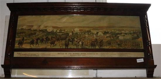 Battle of Modder River 1899 in mahogany frame